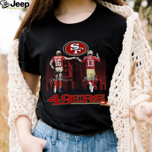 San Francisco 49ers City Joe Montana And Brock Purdy Signatures 2022 shirt