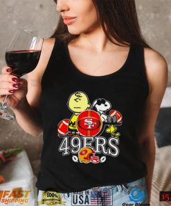 San Francisco 49ers T Shirt Snoopy Dog And Charlie Brown0