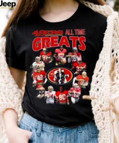 San Francisco 49ers all time greats signatures 2023 shirt