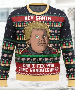 Sandwiches for Santa Bad Santa Ugly Christmas Sweater