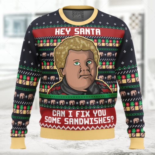 Sandwiches for Santa Bad Santa Ugly Christmas Sweater