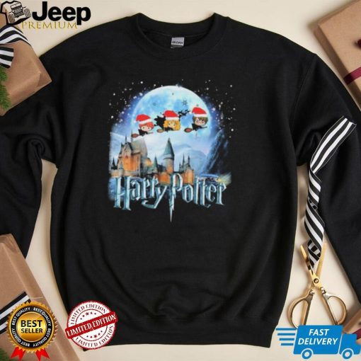 Santa Harry Potter Chibi Characters Merry Christmas Shirt