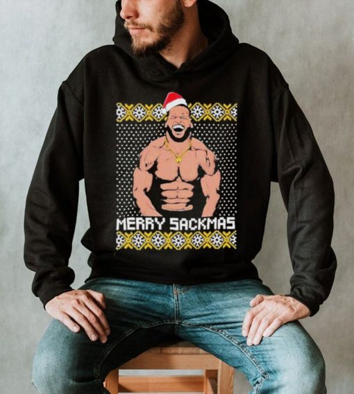 Santa Hat Aaron Donald Merry Sackmas Ugly Christmas 2022 Shirt