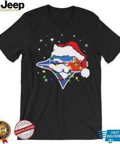Santa Hat Toronto Blue Jays Logo Christmas Light Shirt