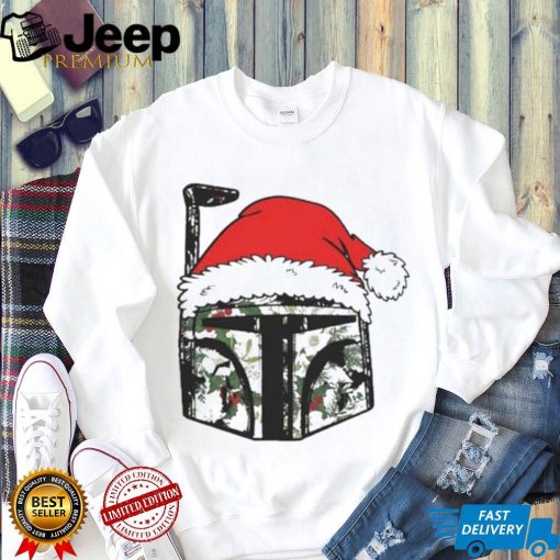 Santa Hunter Helmet Christmas T shirt