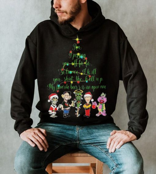 Santa Jeff Dunham Tree Am I Pissing You Off Fa Fa Christmas Shirt