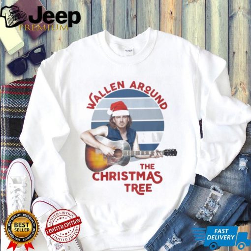 Santa Morgan Wallen Around The Christmas Tree Vintage shirt