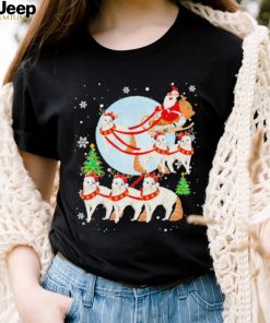 Santa Riding Reindeer Turkish Angora Sleigh Christmas Shirt