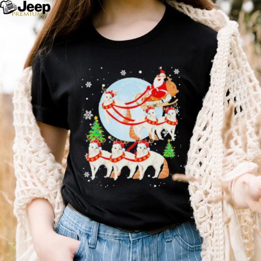 Santa Riding Reindeer Turkish Angora Sleigh Christmas Shirt