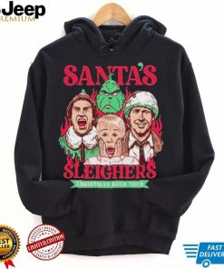 Santa Sleighers Christmas Rock Tour Home Alone Funny Xmas 2022 shirt