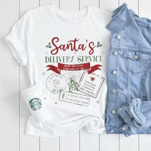 Santa’s delivery service funny Christmas l&d nurse labor and delivery nurse shirt