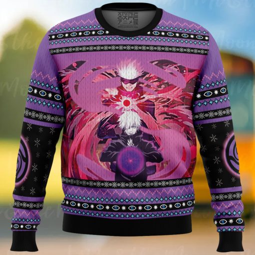 Satoru Gojo Jujutsu Kaisen Ugly Christmas Sweater