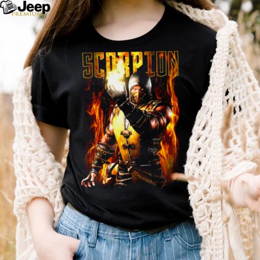 Scorpion Golden Color Design Mortal Kombat shirt