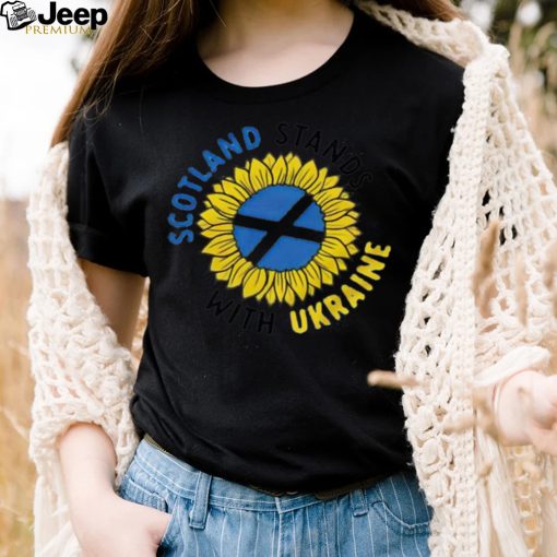 Scotland Stands With Ukraine Sunflower Shirt