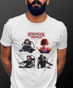 Season 2 Grid Stranger Things White Shirt