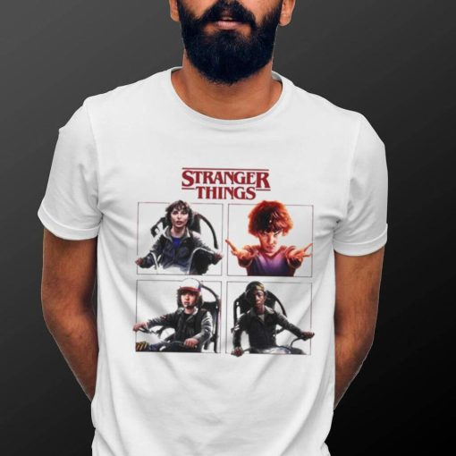 Season 2 Grid Stranger Things White Shirt