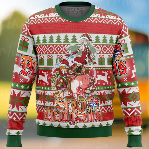 Seven Deadly Sins Alt Ugly Christmas Sweater