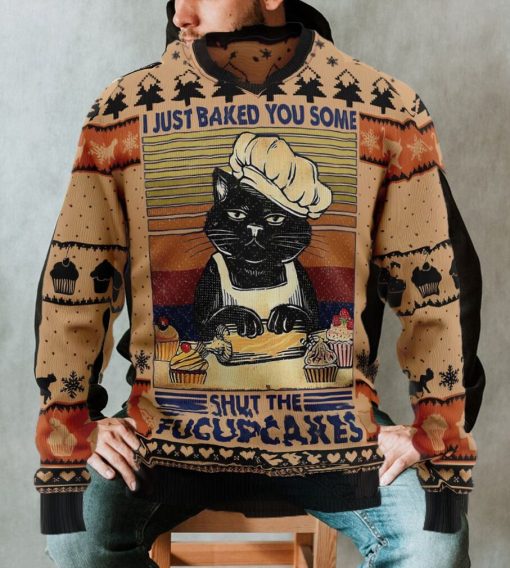Shut The Fucupcakes Christmas, Ugly Christmas Sweater Sweatshirt