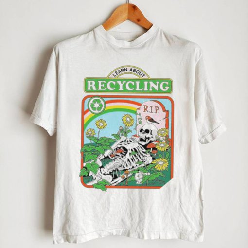 Skeleton with nature Learn about Recycling art shirt