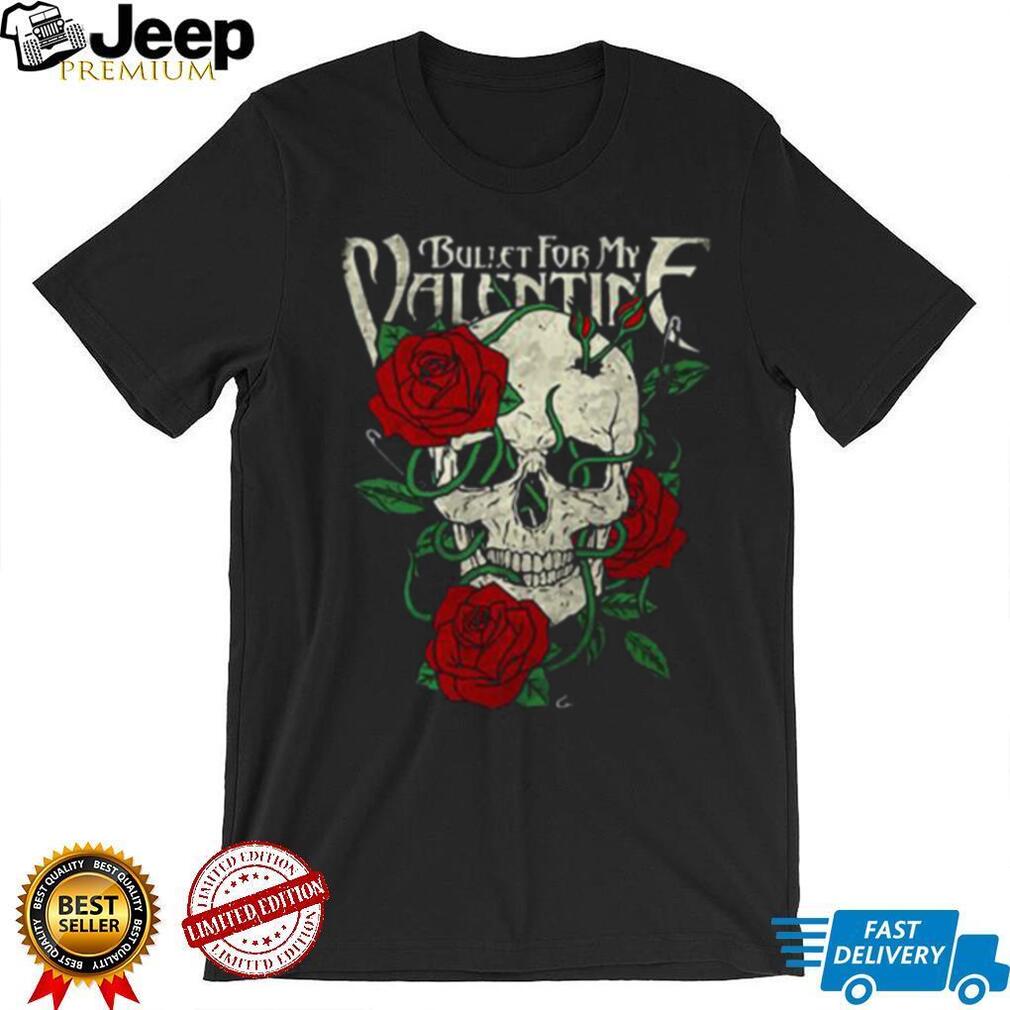 Roses Rock For Valentine My Skull Shirt Band And teejeep Bullet -