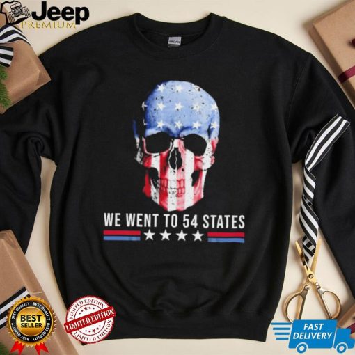 Skull We Went To 54 States T Shirt