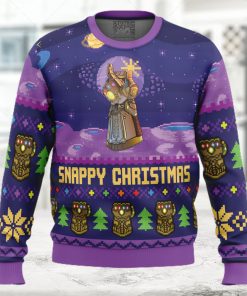 Snappy Christmas Infinity Gauntlet Marvel Ugly Christmas Sweater