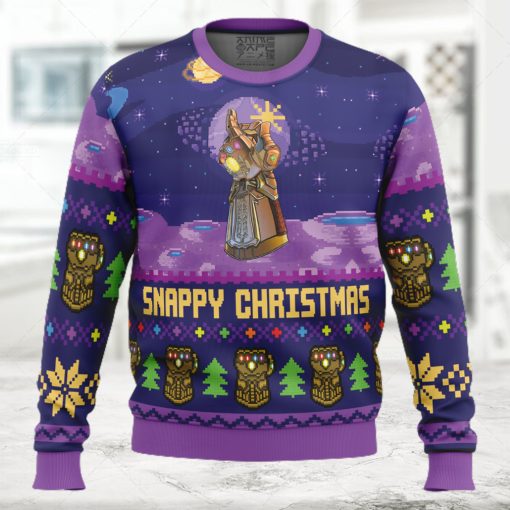 Snappy Christmas Infinity Gauntlet Marvel Ugly Christmas Sweater