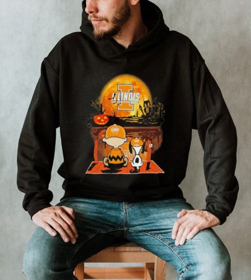 Snoopy and Charlie Brown Chicago Bears Halloween Shirt