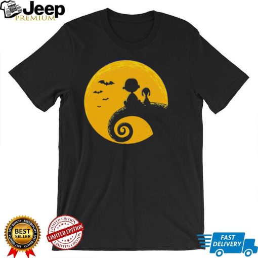 Snoopy and Charlie Brown the Nightmare before Christmas Halloween 2022 shirt