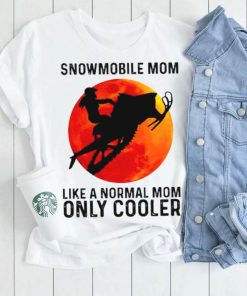 Snowmobile Mom Like A Normal Mom Only Cooler Blood Moon Shirt