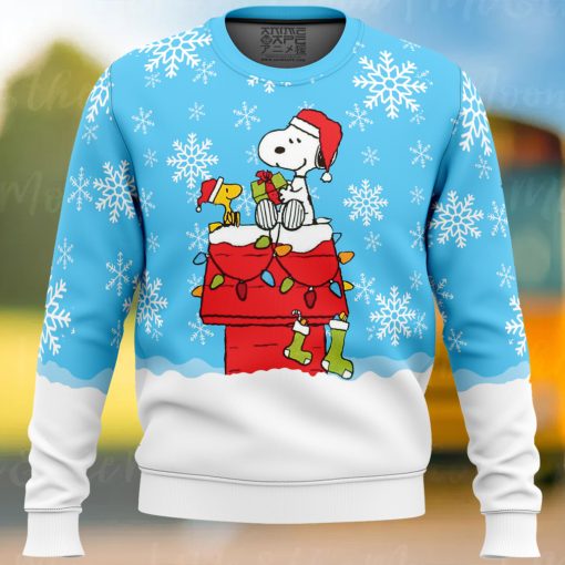 Snowy Christmas Snoopy Ugly Christmas Sweater