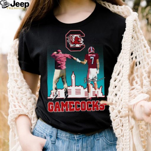 South Carolina Gamecocks Shane Beamer And Spencer Rattler Signatures Shirt