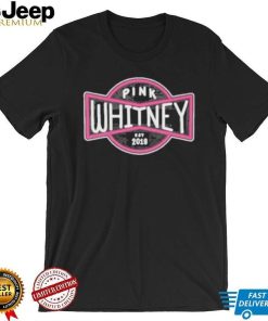 Spittin’ chiclets pink whitney est 2019 badge logo shirt