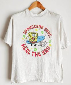 SpongeBob Squarepants says heal the bay art shirt