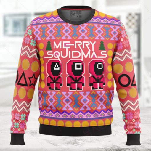 Squid Game Squidmas Ugly Christmas Sweater