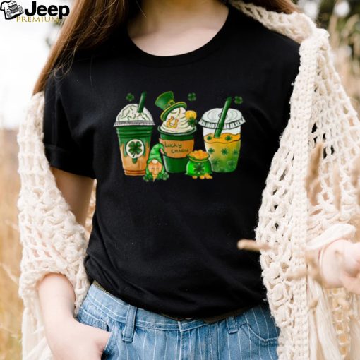 St Patrick’s Day Coffee Lover Lucky Latte Irish Shamrock Shirt