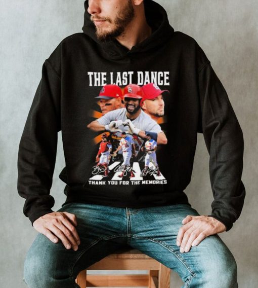 St. Louis Cardinals Abbey Road The Last Dance Thank You For The Memories Signature Shirt