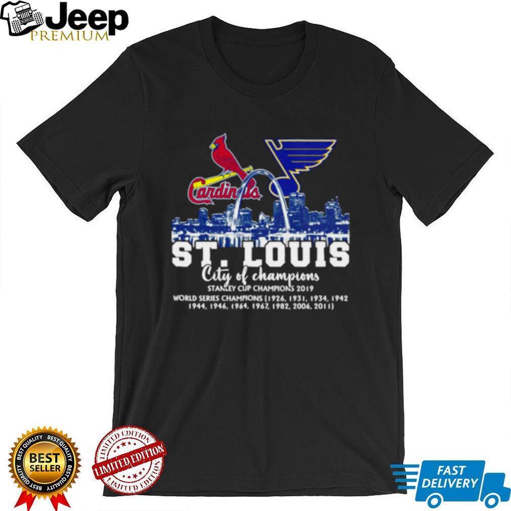 St. Louis City of Champions St Louis Cardinals and St. Louis Blues 2022  shirt - teejeep