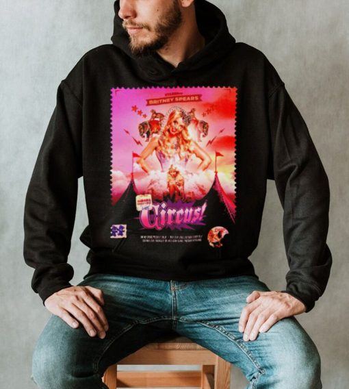 Starring Britney Spears Circus poster shirt