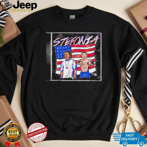 Stefonia American flag shirt