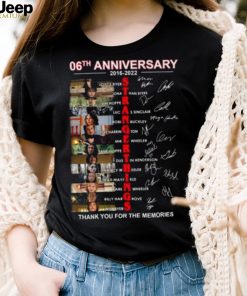 Stranger Things 06th Anniversary 2016 2022 Thank You For The Memories Signatures shirt