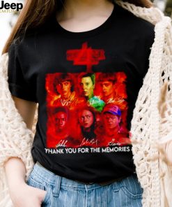 Stranger Things 4 thank you for the memories signatures shirt