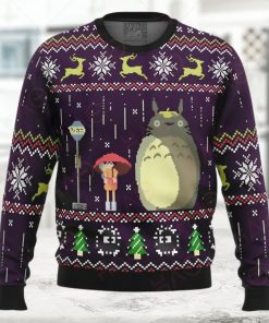 Studio Ghibli Totoro Rain Miyazaki Ugly Christmas Sweater