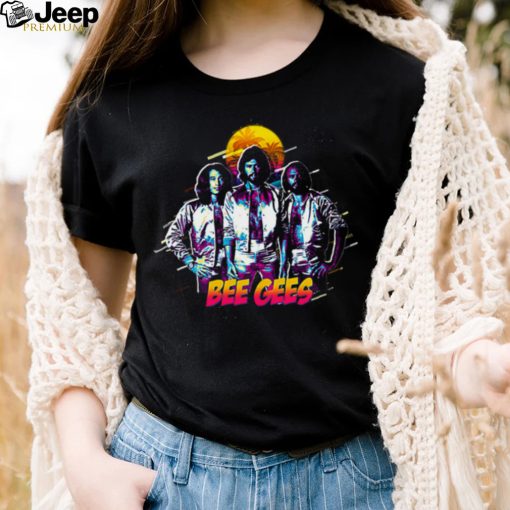 Sunset Retro Bee Gees Band shirt