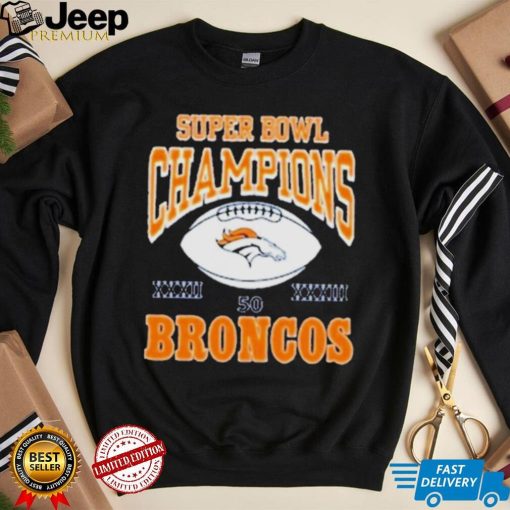 Super Bowl champions 50 Broncos logo shirt