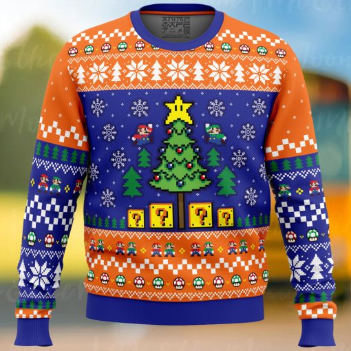 Super Bros Christmas Super Mario Bros. Ugly Christmas Sweater