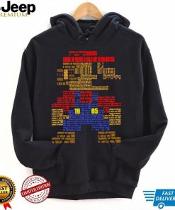 Super Mario Bros searching for Princesses in Castles since 1985 retro game shirt