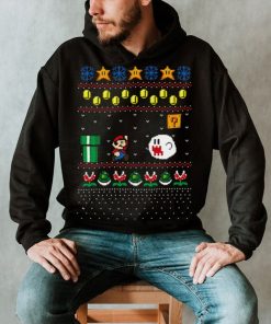 Super Mario Design Pattern Ugly Christmas shirt