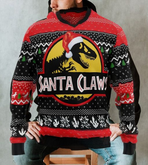 T Rex Santa Claws Christmas Ugly Christmas Sweater Sweatshirt