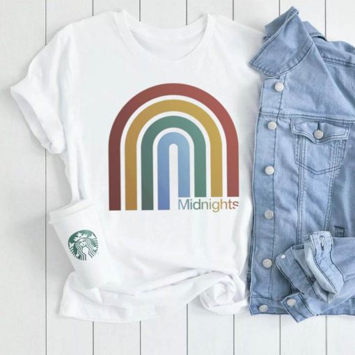 Taylor Swift Midnights Rainbow logo shirt